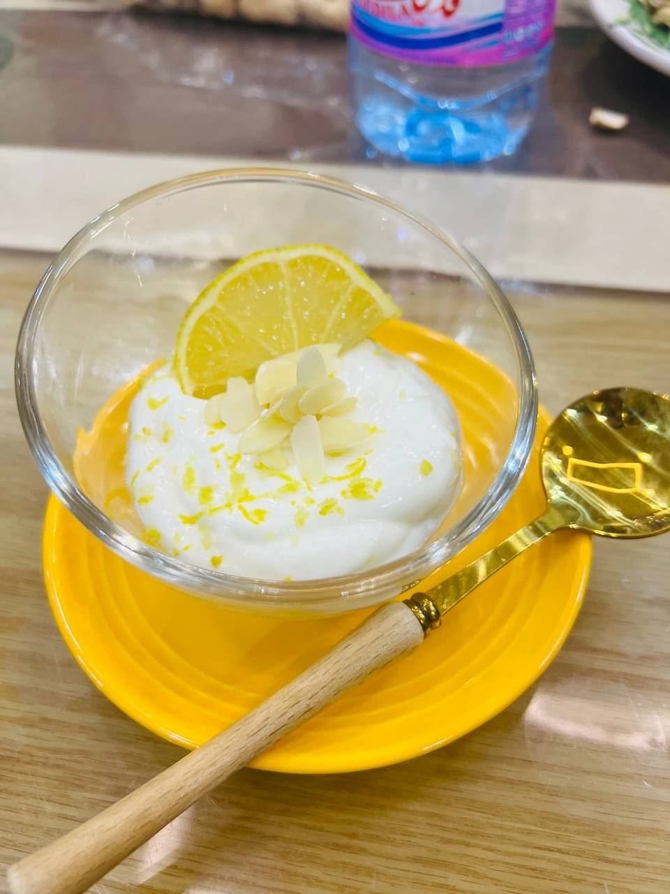 Crème citron amandes