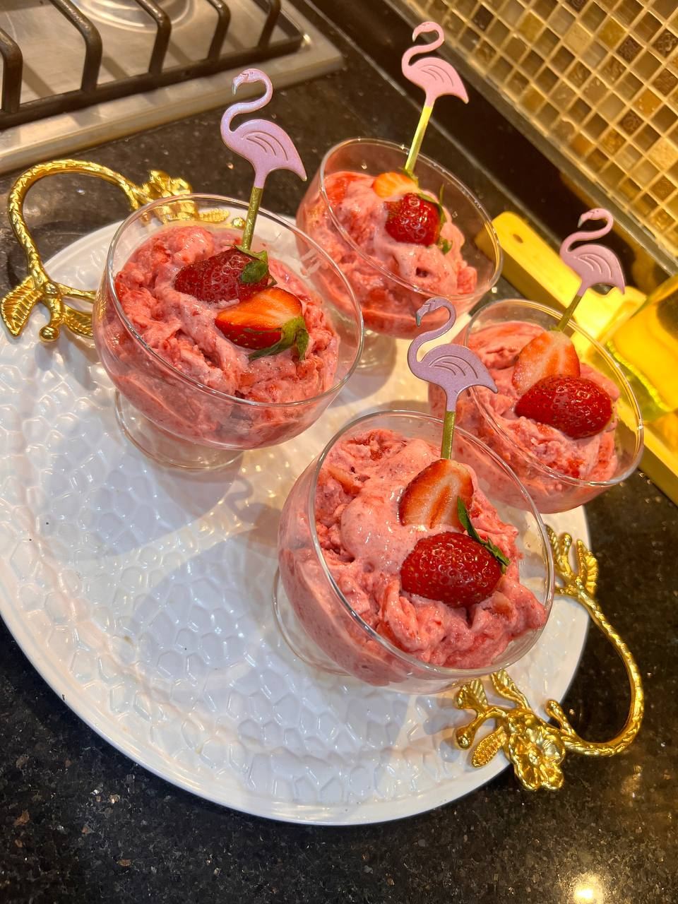 Mousse à la fraise